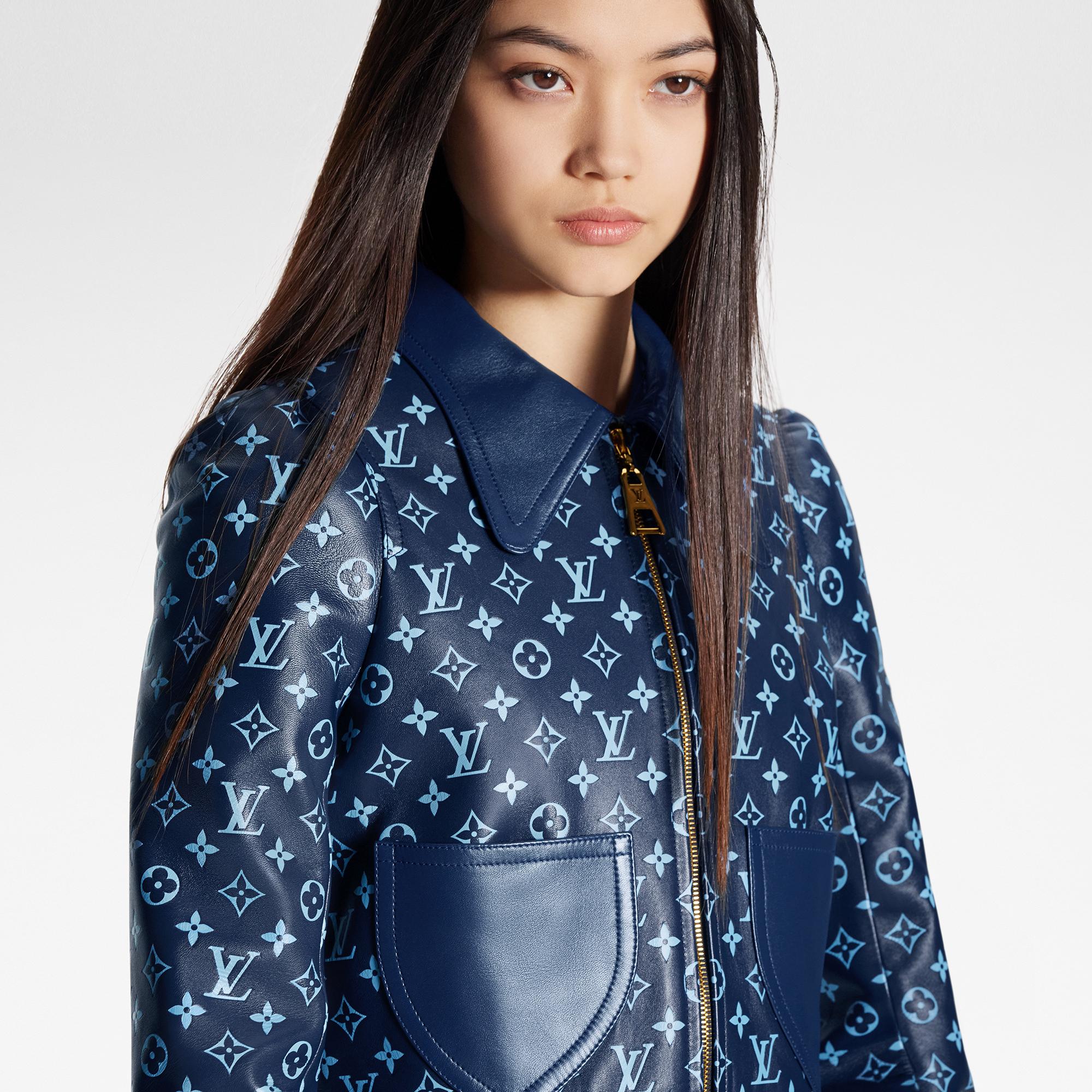 Embossed Midnight Monogram Bomber Jacket ReadytoWear 1AA9DO LOUIS